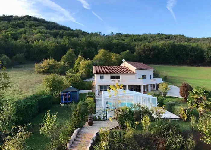 Maison Charmante A Saint-gery Avec Piscine Partagee Nyaraló Saint-Géry